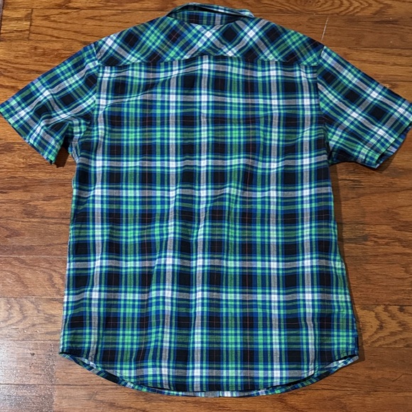 Levi's Men's Green and Blue Checkered Shirt - Picture 3 of 3
